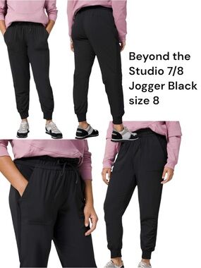 Lululemon Beyond the Studio 7/8 Jogger
Black - size 8